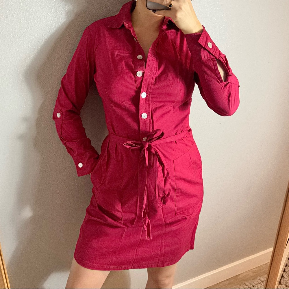 Sunhee Moon Belted Shirt Dress